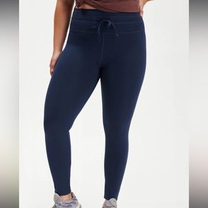 Girlfriend Collective drawstring leggings in midnight